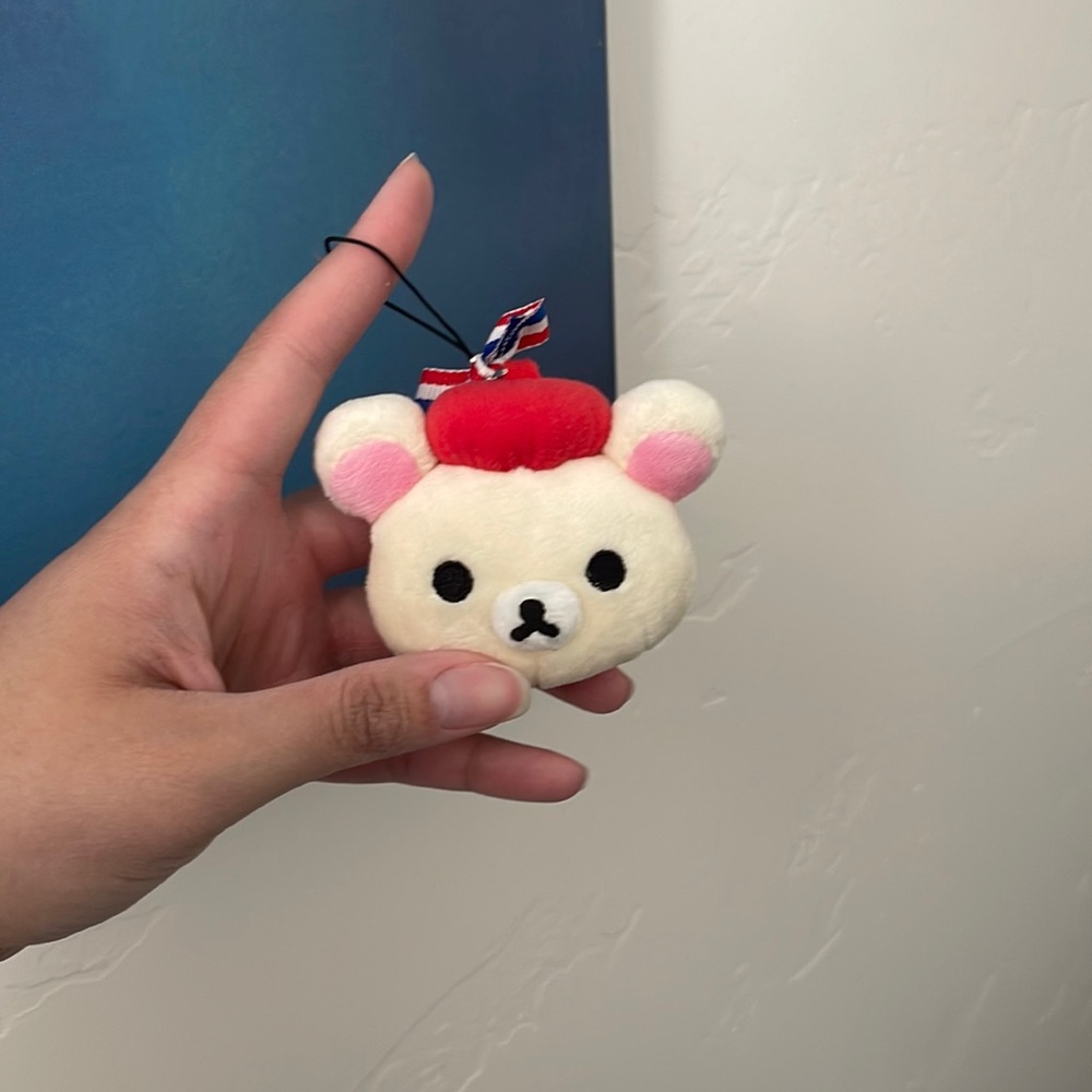 Korilakkuma French keychain charm